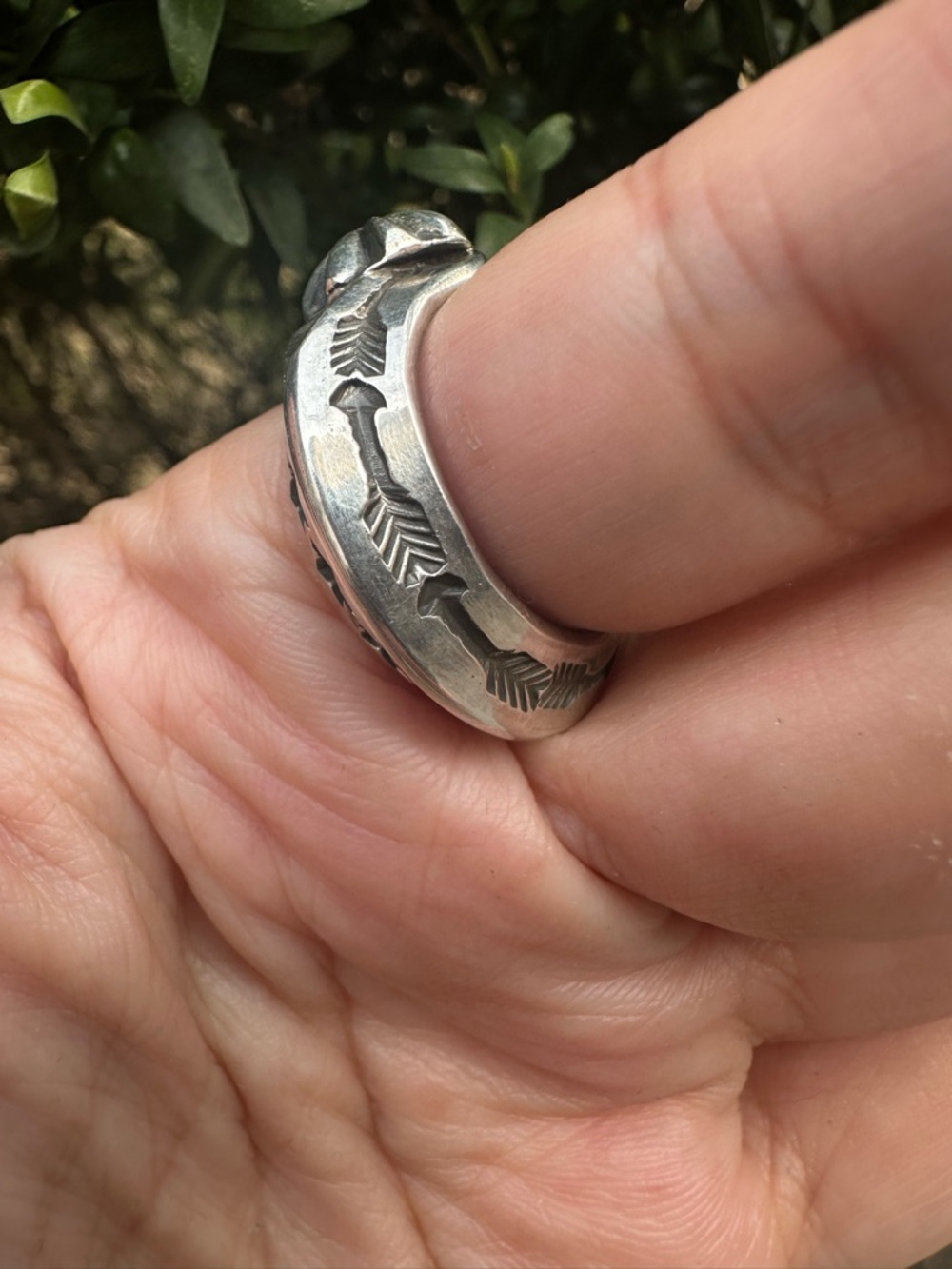 Sunshine Reeves Open Horseshoe Ring Arrows, Stars 925 Sterling Silver - Picture 4 of 11